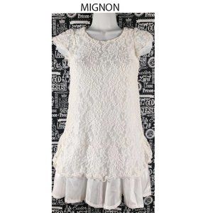 Mignon Lace Bubble Dress Sz 10/12